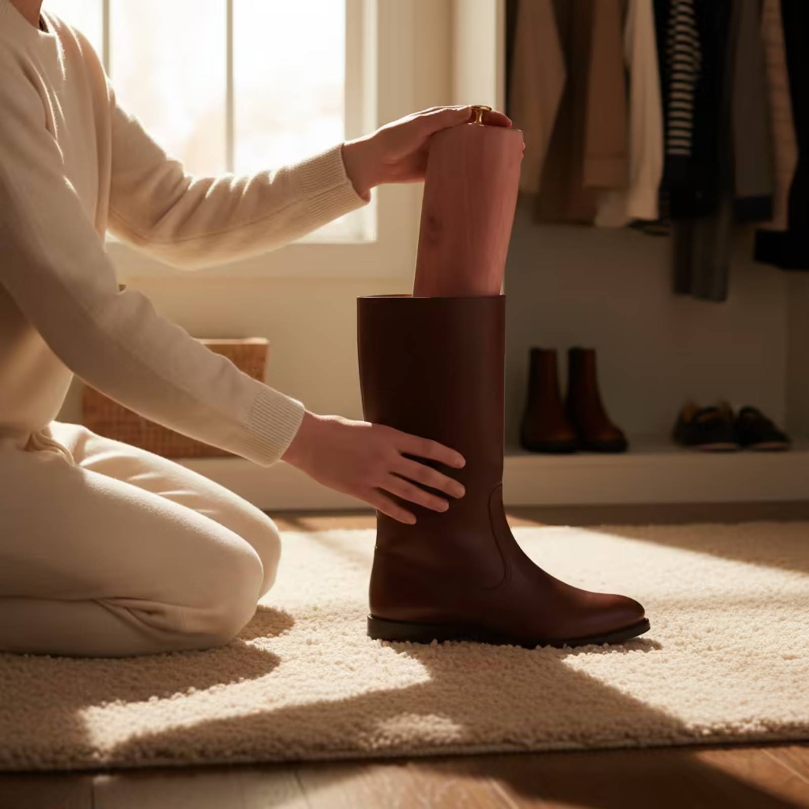 Shoe Tree Cedar - Penyangga Sepatu Cedar, Penyangga Sepatu Kayu