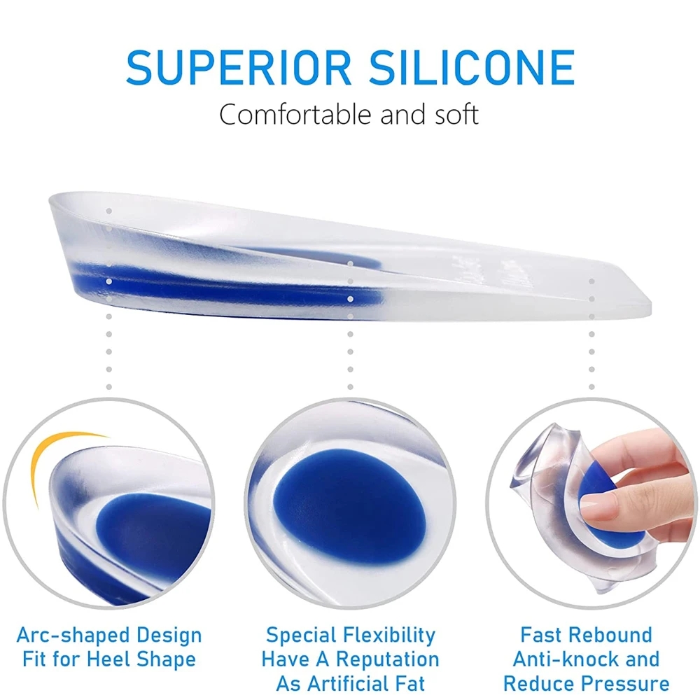 1 Pasang EU40-44 Sol Gel Silik - Heel Liner Grip ulasan dan harga
