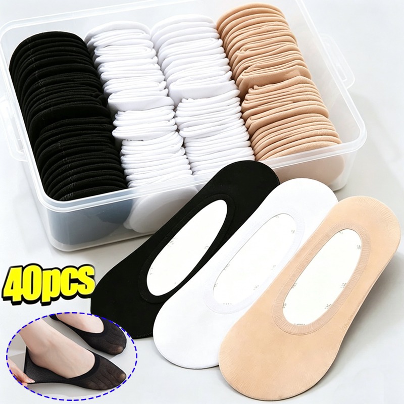 20/40 pasang Kaos Kaki Anti Se - Heel Liner Grip ulasan dan harga